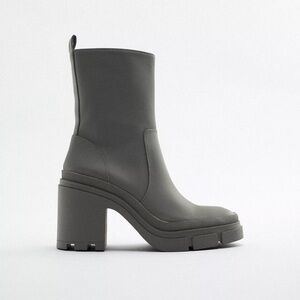 Zara Gray Ankle Boots